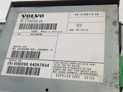Peça sobressalente para automóvel em segunda mão módulo eletrônico por volvo v40 inscription referências oem iam 31489108aa  31489108
