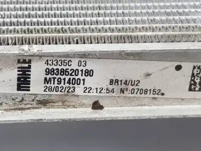 Second-hand car spare part water radiator for opel astra berlina 5p elegance oem iam references 9838520180