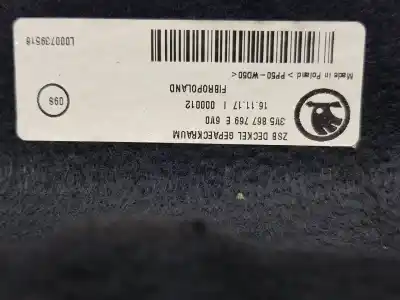 Second-hand car spare part parcel shelf for skoda superb berlina 3v3 active oem iam references 3v5867769e  3v5867769e