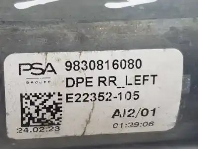 Second-hand car spare part rear left window motor for opel astra berlina 5p elegance oem iam references 9830816080