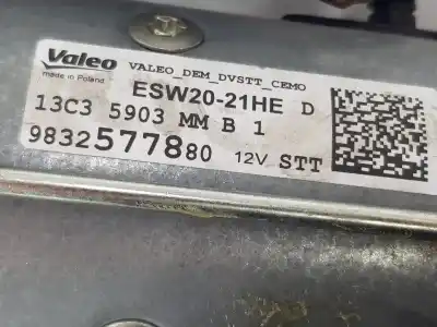 Second-hand car spare part starter motor for opel astra berlina 5p elegance oem iam references 9832577880