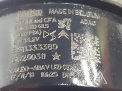 Second-hand car spare part right fog light for ds 5 desire oem iam references 9811333380  9811333380