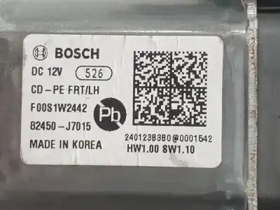 Peça sobressalente para automóvel em segunda mão motor elevador vidro dianteiro esquerdo por kia ceed drive 110 cv / 81 kw referências oem iam 82450j7015  82450j7015