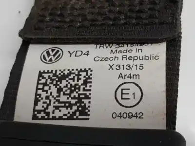 Автозапчастина б/у задній лівий ремін безпеки для volkswagen caddy ka/kb (2c) trendline посилання на oem iam 2k5857811b  2k5857811bryv