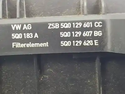 Автозапчастина б/у ПОВІТРЯНИЙ ФІЛЬТР для VOLKSWAGEN TROC A11  Посилання на OEM IAM 5Q0129607BG  5Q0129607BG