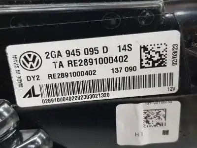 Second-hand car spare part LEFT TAILGATE LIGHT for VOLKSWAGEN TROC A11  OEM IAM references 2GA945095D  2GA945095D