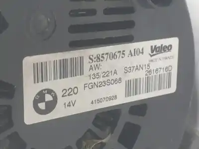 Peça sobressalente para automóvel em segunda mão alternador por bmw x5 (f15) xdrive40d referências oem iam 8570675  12318570675