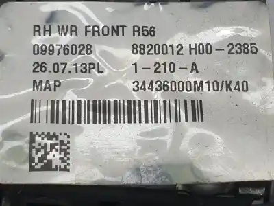 Pezzo di ricambio per auto di seconda mano alzacristalli anteriore destro per mini mini (r56) cooper d riferimenti oem iam 2756084  51332756084