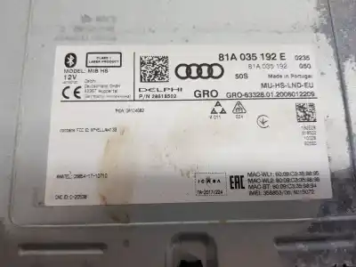 Автозапчасти б/у gps-навигационная система за audi q2 (gab) 30 tdi design ссылки oem iam 81a035192e  81a035192e