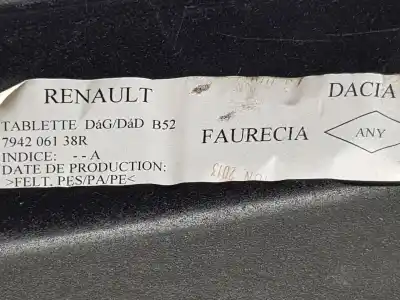 Pièce détachée automobile d'occasion plage arrière pour dacia sandero basis références oem iam 794206138r  794206138r