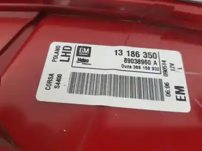 Автозапчасти б/у левый задний фонарь за corsa corsa d selective ссылки oem iam 13186350  93189092