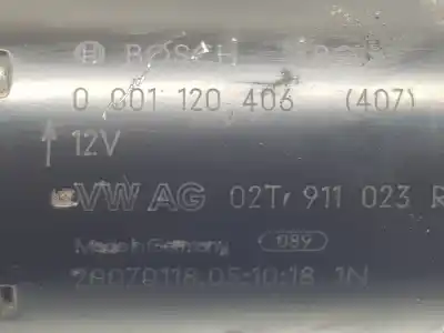 Peça sobressalente para automóvel em segunda mão motor de arranque por seat ibiza (6l1) reference referências oem iam 02t911023r  02t911023r