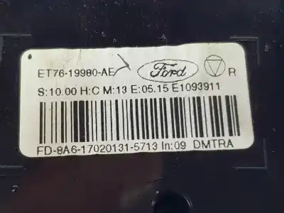 Peça sobressalente para automóvel em segunda mão comando de sofagem (chauffage / ar condicionado) por ford transit courier ambiente referências oem iam et7619980ae  2117348