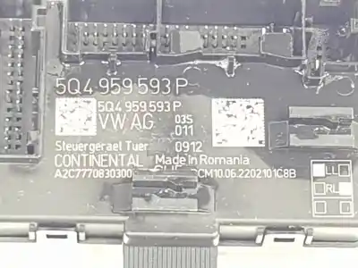 Peça sobressalente para automóvel em segunda mão módulo eletrônico por cupra formentor basis referências oem iam 5q4959593p  5q4959593p