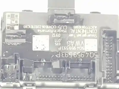 Peça sobressalente para automóvel em segunda mão módulo eletrônico por cupra formentor basis referências oem iam 5q4959593p  5q4959593p