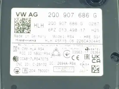 Peça sobressalente para automóvel em segunda mão módulo eletrônico por cupra formentor basis referências oem iam 2q0907686g  2q0907686g