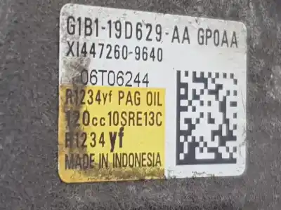 Peça sobressalente para automóvel em segunda mão compressor de ar condicionado a/a a/c por ford transit courier ambiente referências oem iam g1b119d629aa  2016401
