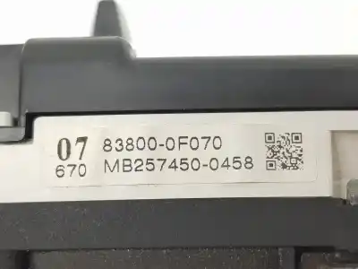 Peça sobressalente para automóvel em segunda mão quadrante por toyota verso 2.0 d-4d referências oem iam 838000f070  838000f070
