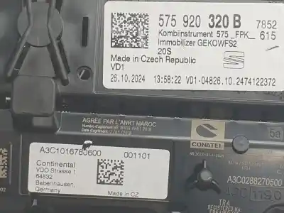 Second-hand car spare part dashboard for seat ateca (khp) fr oem iam references 575920320b  575920320b