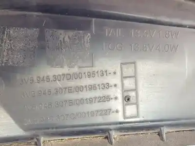 Автозапчастина б/у внутрішній лівий задній ліхар для skoda superb (3v3) 2.0 tdi посилання на oem iam 3v5945307b  3v5945307b