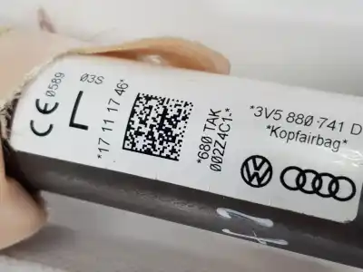 Автозапчастина б/у передня ліва подушка безпеки для skoda superb (3v3) 2.0 tdi посилання на oem iam 3v5880741d  3v5880741d