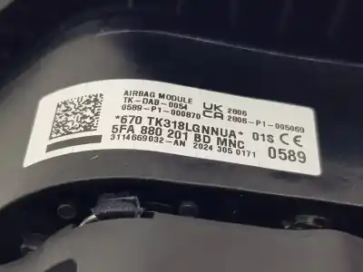 Second-hand car spare part airbag kit for seat ateca (khp) fr oem iam references   