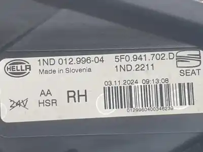 Автозапчасти б/у правая противотуманная фара за seat ateca (khp) fr ссылки oem iam 5f0941702d  5f0941702d
