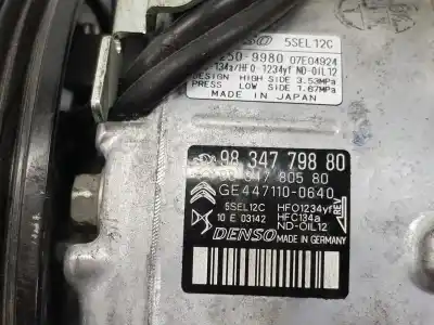 Автозапчастина б/у компресор кондиционера для opel mokka x hn05 посилання на oem iam 9834779880  9834779880