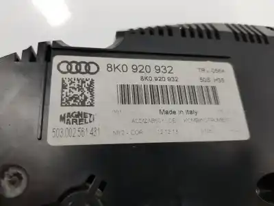 Pezzo di ricambio per auto di seconda mano pannello degli strumenti per audi a4 b8 avant (8k5) 2.0 tdi riferimenti oem iam 8k0920932  503002561431