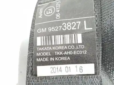 Pezzo di ricambio per auto di seconda mano cintura di sicurezza posteriore sinistra per opel mokka edition ecoflex riferimenti oem iam 95273827l  95108176
