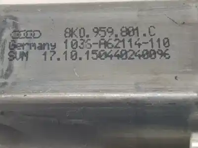 Peça sobressalente para automóvel em segunda mão motor elevador vidro dianteiro esquerdo por audi a1 (8x) attraction referências oem iam 8k0959801c  8k0959801c