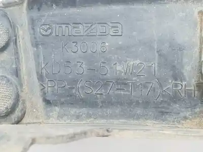 Peça sobressalente para automóvel em segunda mão aba do guarda-lamas dianteiro direito por mazda cx5 ke style 2wd referências oem iam kd5351w21  kd5351w20c Peça sobressalente para automóvel em segunda mão aba do guarda-lamas dianteiro direito por mazda cx5 ke style 2wd referências oem iam kd5351w21  kd5351w20c