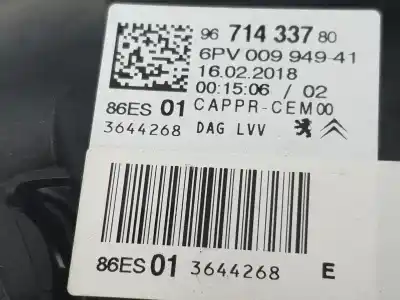 Pezzo di ricambio per auto di seconda mano potenziometro a pedale per ds 3 desire 82 cv / 60 kw riferimenti oem iam 9671433780  1601cw