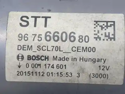 Pièce détachée automobile d'occasion démarreur de voiture pour citroen c4 picassospacetourer feel références oem iam 9675660680  1627650980