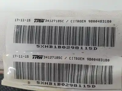 Автозапчастина б/у передня права подушка безпеки для citroen c4 picassospacetourer feel посилання на oem iam 9800483180  9800483180