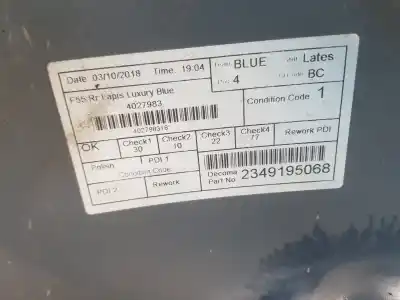 Second-hand car spare part rear bumper for mini mini 5-trg. (f55) one d oem iam references 7380024  51127380024