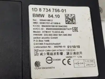 Pezzo di ricambio per auto di seconda mano modulo elettronico per mini mini 5-trg. (f55) one d riferimenti oem iam 8734756  5a0f1b3