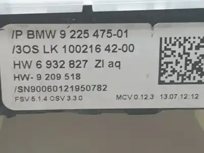 Peça sobressalente para automóvel em segunda mão luz interior por bmw x1 (e84) sdrive 18d referências oem iam 9225475  61319225475