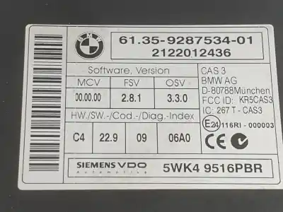 Second-hand car spare part electronic module for bmw x1 (e84) sdrive 18d oem iam references 61359287534  9395656