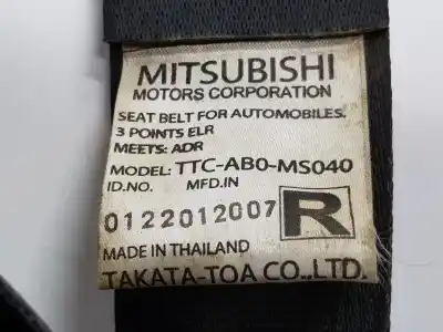 Peça sobressalente para automóvel em segunda mão cinto de segurança traseiro esquerdo por mitsubishi l 200 (ka0/kb0) cabina doble invite 4x4 referências oem iam mn188367ha  mn188367ha