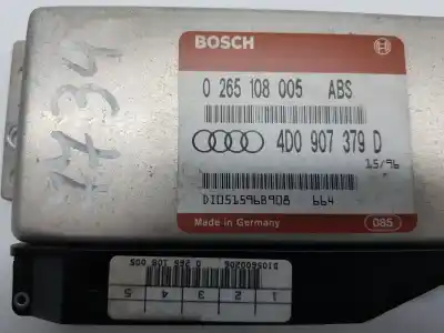 Pezzo di ricambio per auto di seconda mano centralina abs per audi a4 avant (b5) 1.9 tdi quattro riferimenti oem iam 4d0907379d  4d0907379d