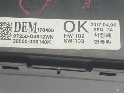 Peça sobressalente para automóvel em segunda mão comando de sofagem (chauffage / ar condicionado) por kia optima business referências oem iam 97250d4812wk  97250d4812wk