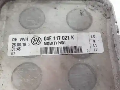 Автозапчастина б/у масляний радіатор для seat leon (5f1) reference посилання на oem iam 04e117021k  04e117021k
