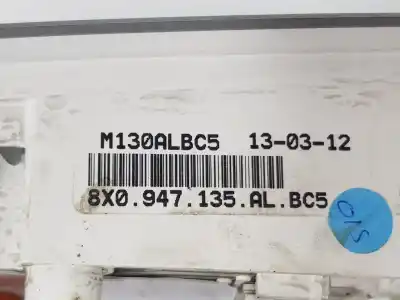 Pezzo di ricambio per auto di seconda mano luce interna per audi a1 (8x) attraction riferimenti oem iam 8x0947135albc5  8x0947135al