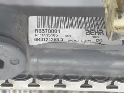 Peça sobressalente para automóvel em segunda mão radiador de água por audi a1 (8x) attraction referências oem iam 6r0121253  6r0121253