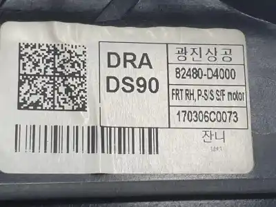 Second-hand car spare part passenger side right window regulator for kia optima business oem iam references 82480d4000  82481d4000