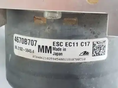 Pezzo di ricambio per auto di seconda mano abs per mitsubishi asx (ga0w) motion 2wd riferimenti oem iam 4670b707  4670b708