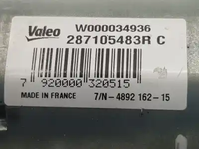 Pezzo di ricambio per auto di seconda mano motore tergicristallo posteriore per renault captur dynamique riferimenti oem iam 287105483r  287105483r