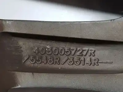 Pezzo di ricambio per auto di seconda mano cerchione in lega per renault captur dynamique riferimenti oem iam 403005727r  6.5jx17