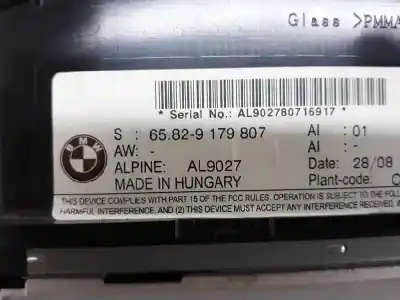 Second-hand car spare part multifunction display for bmw 3 coupé (e92) 335 d oem iam references 65829179807  65829118722